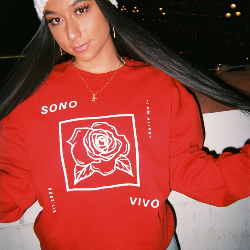 RED SV CREWNECK
